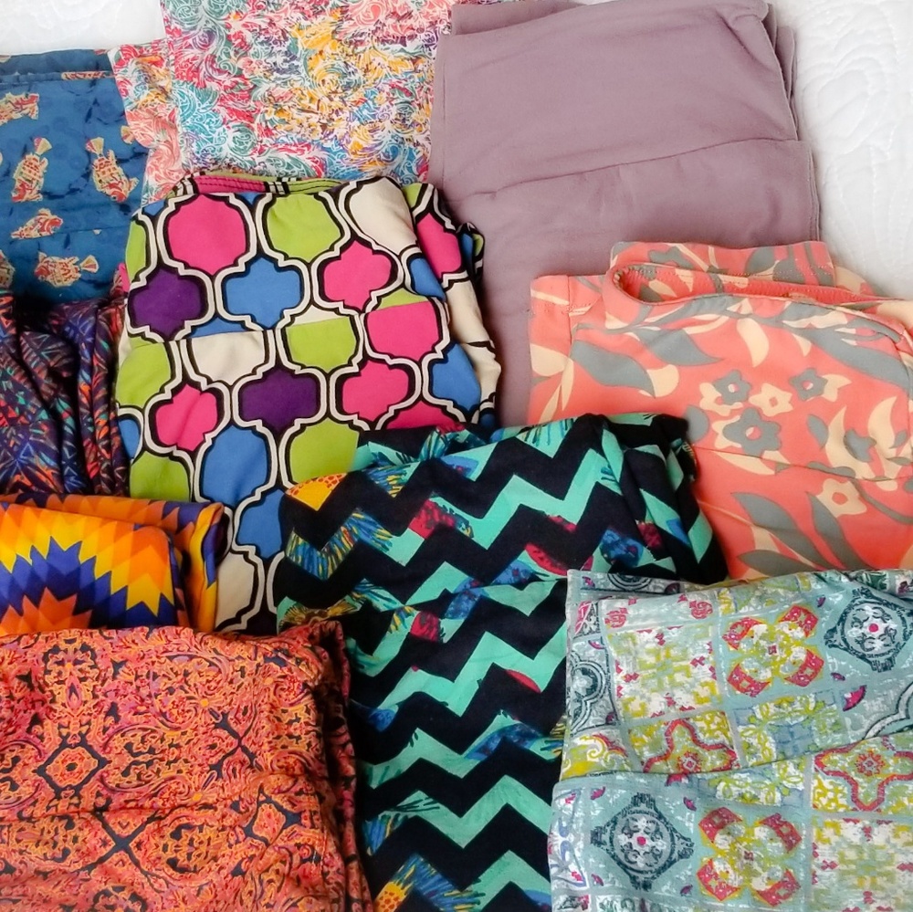 EUC lot of 10 LuLaRoe OS leggings!